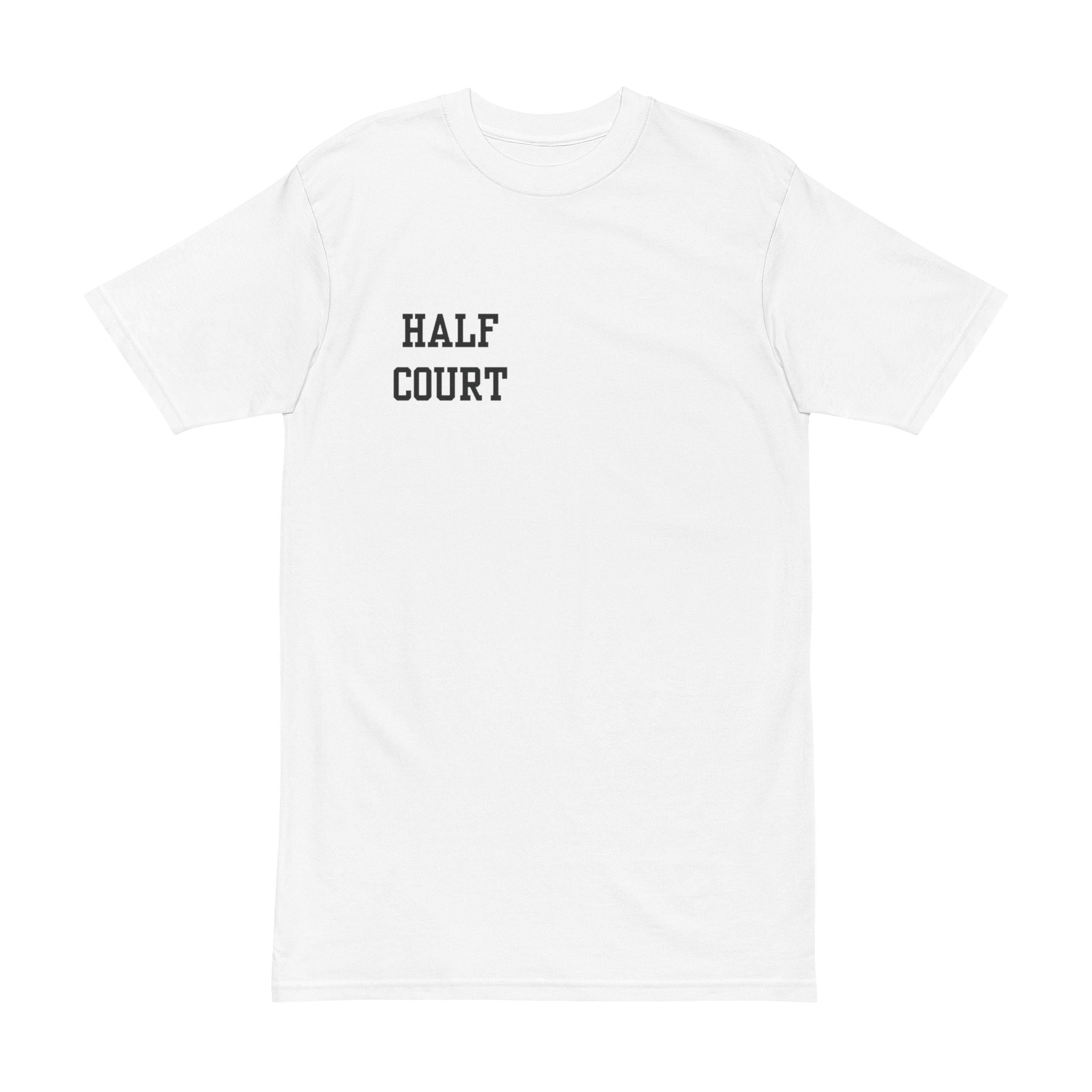 HALFCOURT Classic Basketball Tee White